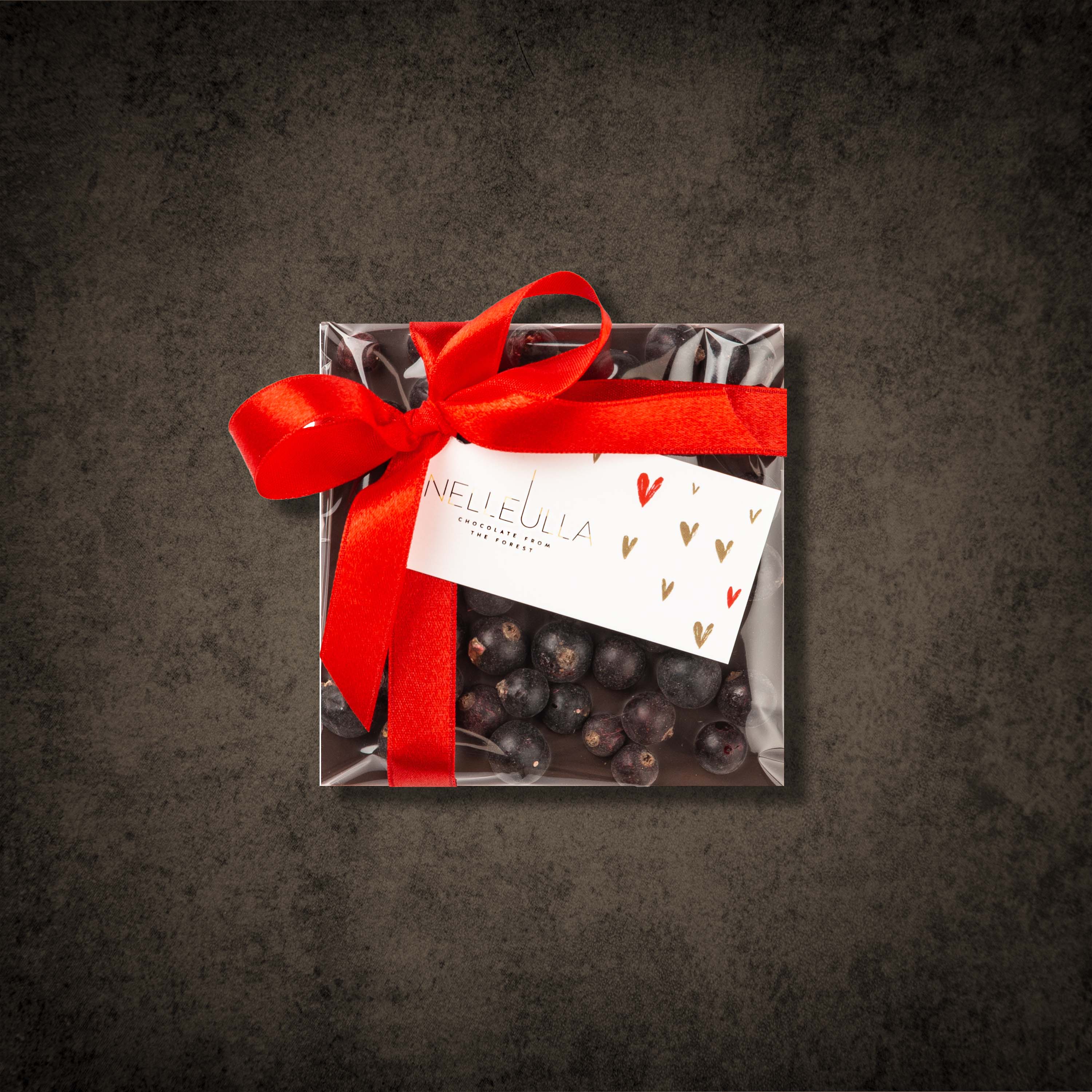 Small Berry Love dunkle Schokolade mit Schwarze Johannisbeere